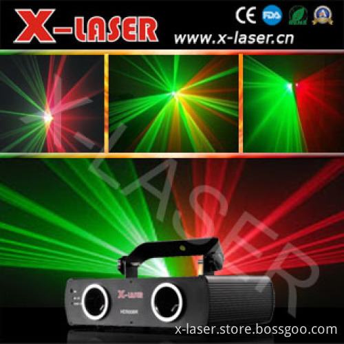 Double Heads Red&Green Laser Light
